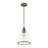 1 - Light Clear Dome Shape Seeded Glass Pendant