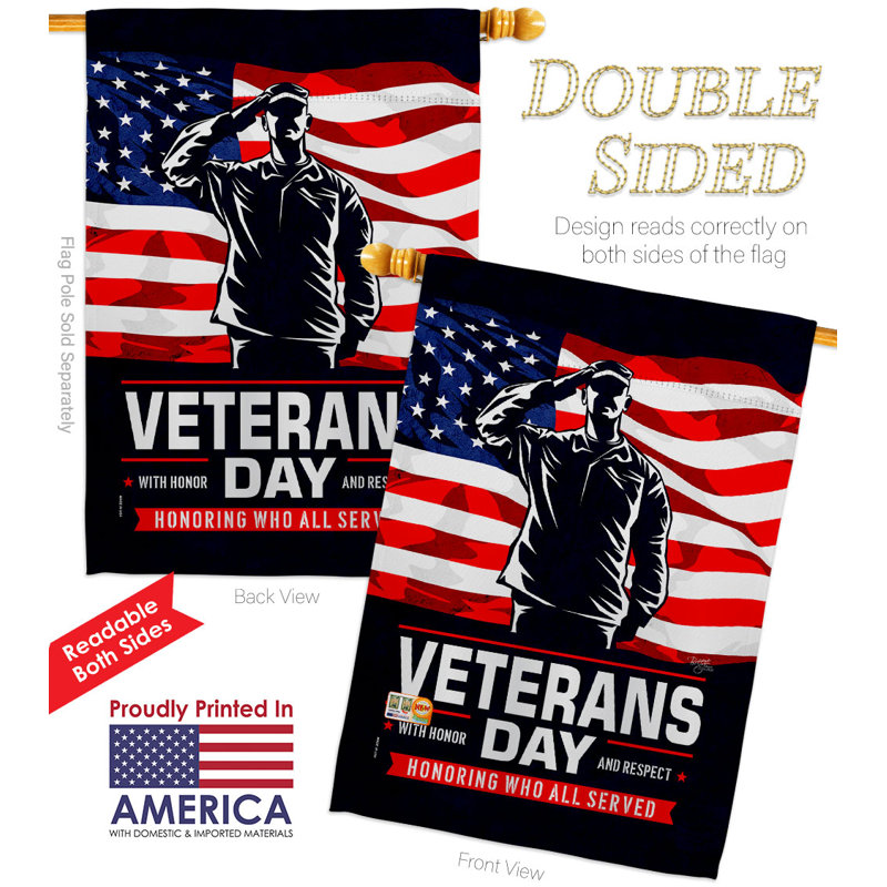 Double Sided Polyester Garden Flag, 40" H x 28" W