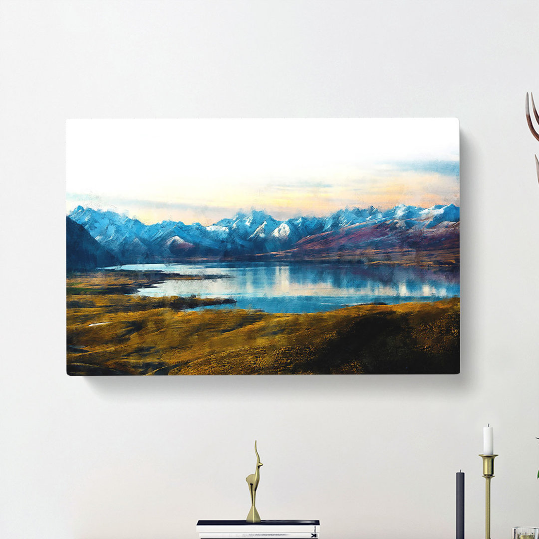 Lake Tekapo in New Zealand - Wrapped Canvas Photograph Print