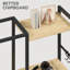 160cm W Metal Standard Bookcase-1677917889