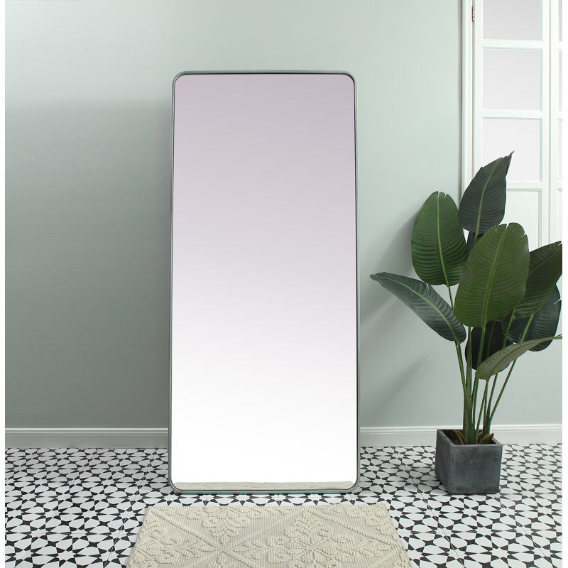 Miroir de plancher Sabine, Argent argent, 72 po x 32 po