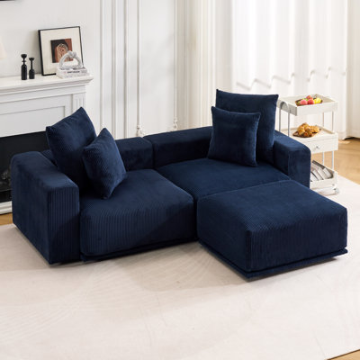 Modular Sofa Sectional With Removable Ottoman
