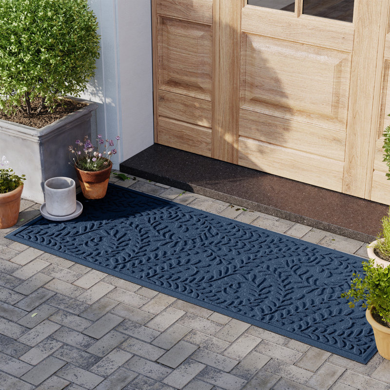 Paillasson intérieur 22 po x 60 po WaterHog, Bleu marine, Rectangle 22 po x 60 po