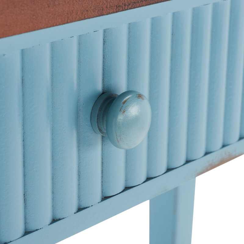 Console 43,25 po, Chêne bleu, Bleu