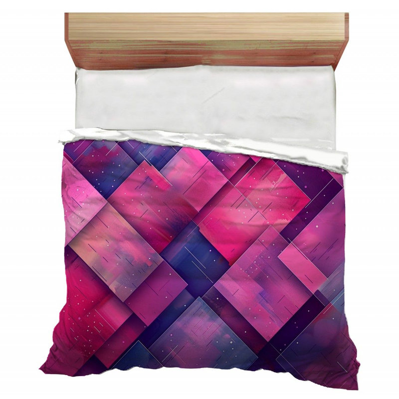 Collage Art Bathroom Geometric Comforter, Queen Comforter