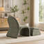 Fauteuil d'appoint avec repose-pieds Modern Chenille