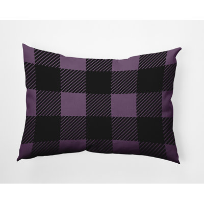 Plaid Outdoor Reversible Throw Pillow