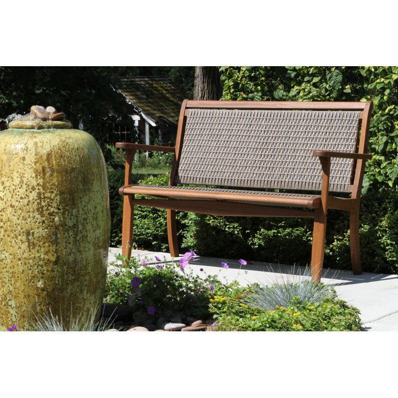 Banc de jardin en bois mortrick, Gris