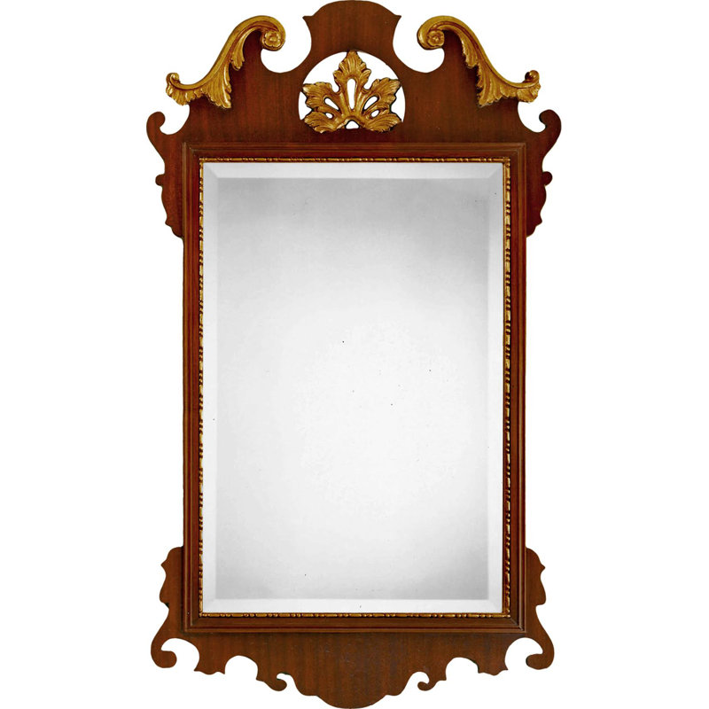 Flat Beveled Wall Mirror, 47" x 27"