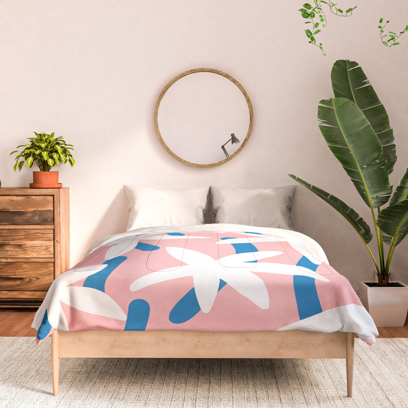 Cotton Abstract Comforter, Full Comforter