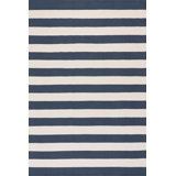 Banks Stripe Navy Handwoven Indoor/Outdoor Rug