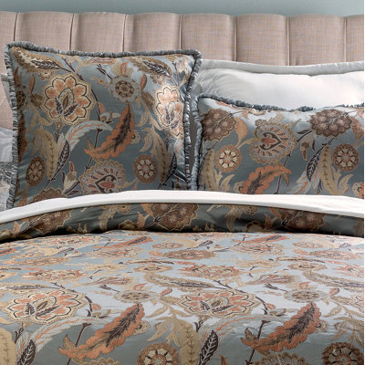 Portis Embroidered Reversible Pillow Cover