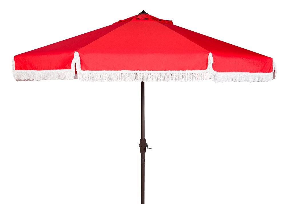 Argentina 8.4' Umbrella, Red/White