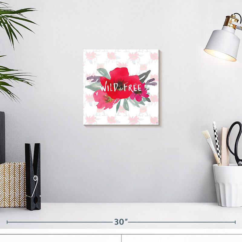 Tergel Boho Poppies and Llamas Wild Free, H 10 po x l 10 po