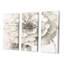 Image sur plusieurs toiles Farmhouse Premium «Indigold Grey Pivoines I»-40998127