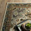 Tapis bleu / orange / gris en nylon tissé à la machine Reshon-1789646855
