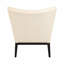 Fauteuil d'appoint 33 po Eurika, blanc / noir