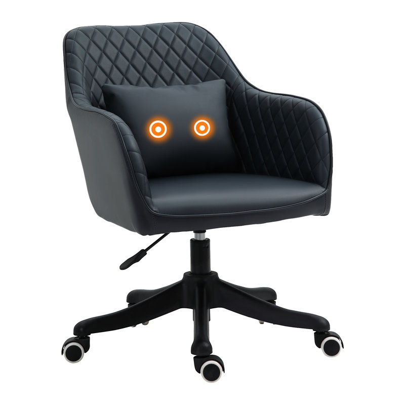 Cementon Microfiber / Microsuede Office Chair, Black