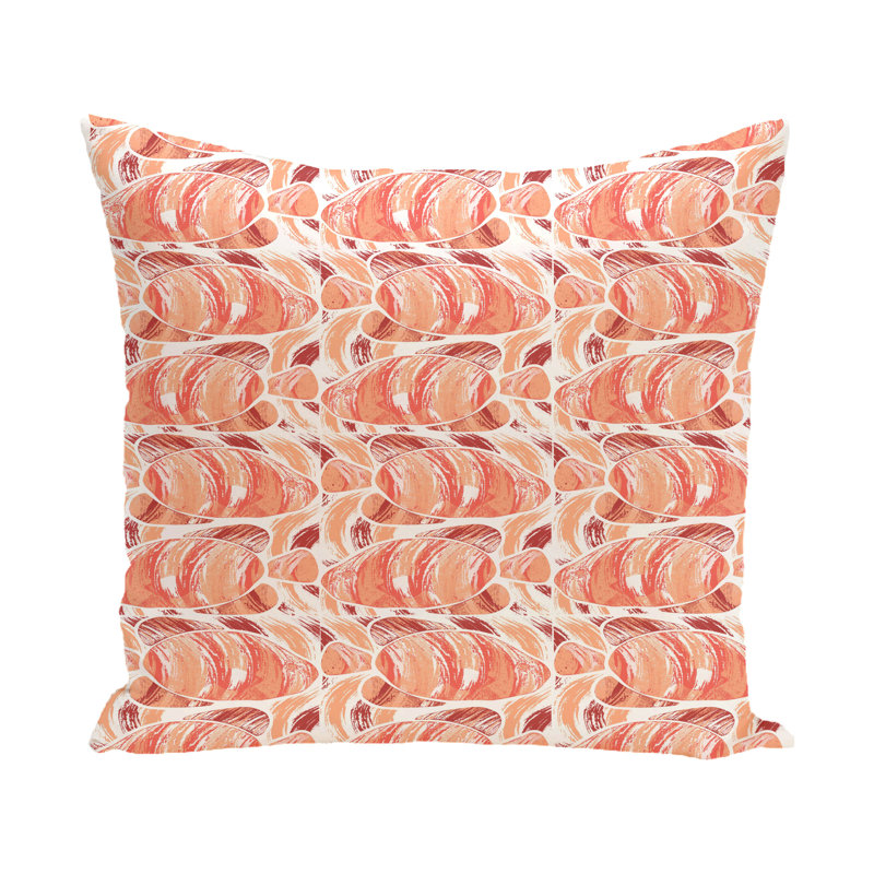 Housse de coussin d'extérieur carré Beach Insert, H 18 po x l 18 po, Corail