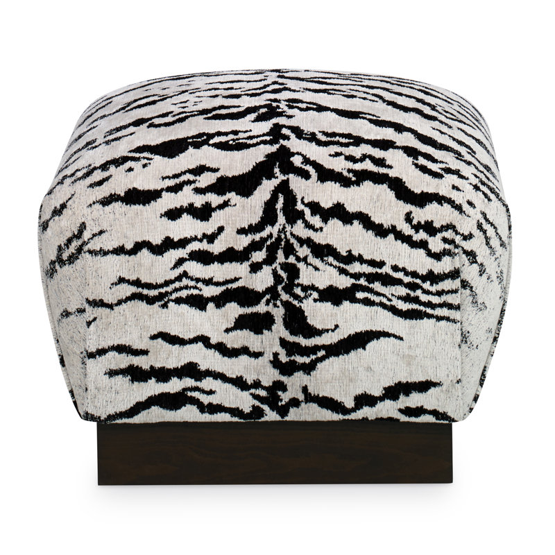 Tussock Square Ottoman, Amber, Libby Linen