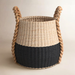 Armadi Two Tone Wicker Basket with Handles