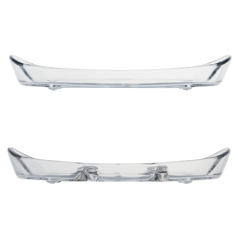 Ensemble de plateaux en verre Medico, H 4 po x L 14,5 po x l 8 po