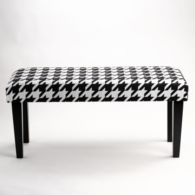 Paxtang Velvet and Polyester Upholstered Bench