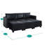 Canapé modulaire en cuir Rudolphus-95668640