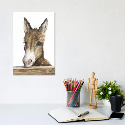 «Cute Donkey» par George Dyachenko - impression sur toile tendue
