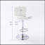 Tabouret de comptoir touffeté à oreilles à hauteur réglable et pivotant moderne pour Kichen Island, ensemble de 2