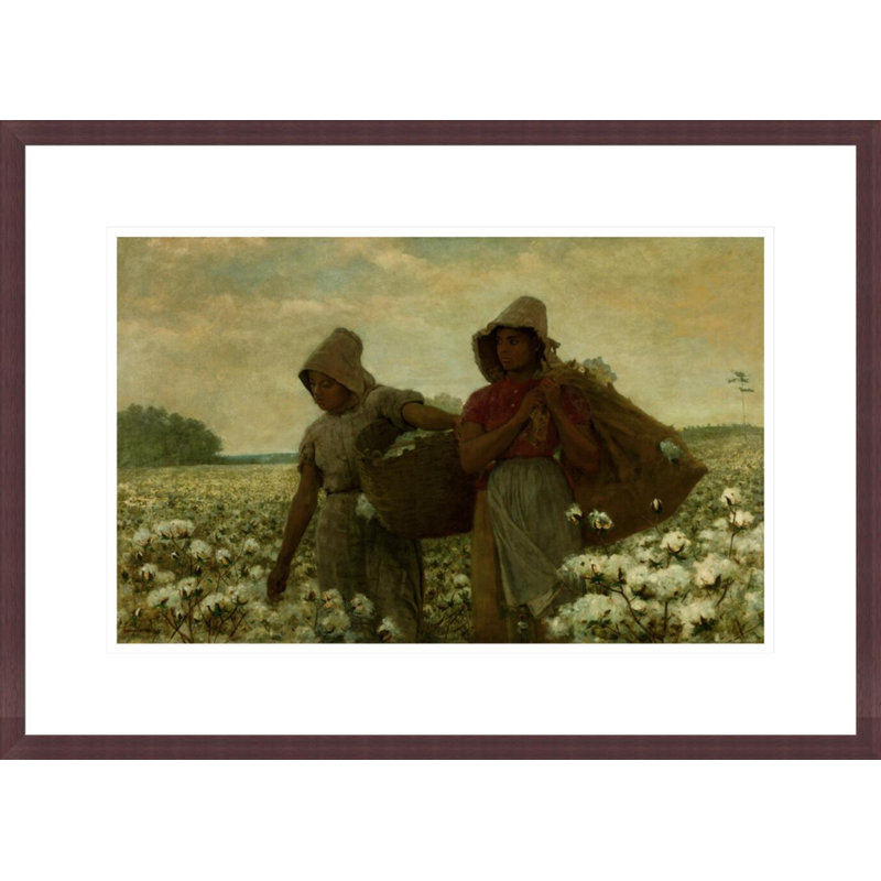 The Cotton Pickers par Winslow Homer - Impression sur toile, H 15,8 po x l 21,75 po