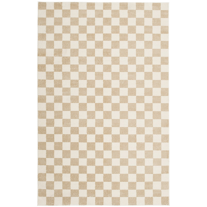 Gambit Washable Rug, Rectangle 5'3" x 7'10", Bone Beige