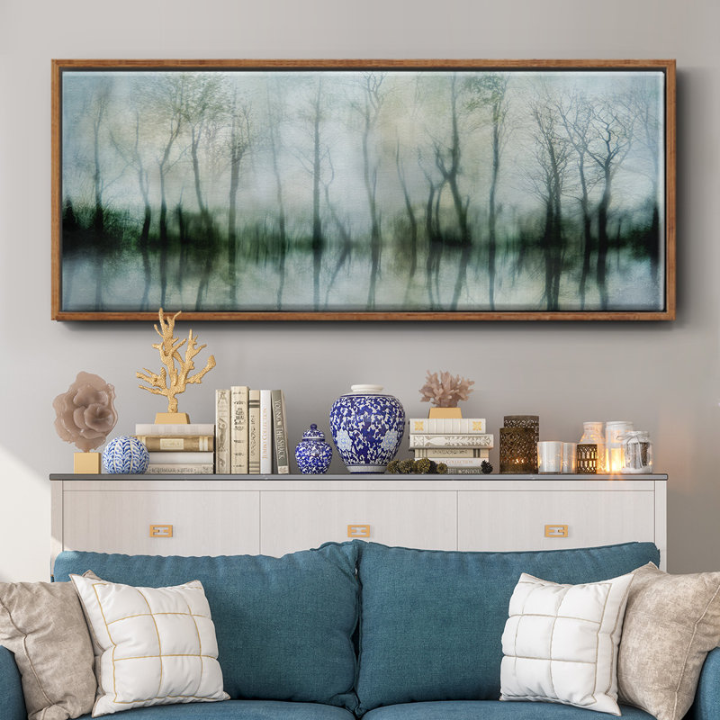 Mirrored Pond- Framed Canvas