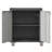 Metal Storage Cabinet with Wheels and lockabke doors-1221352016