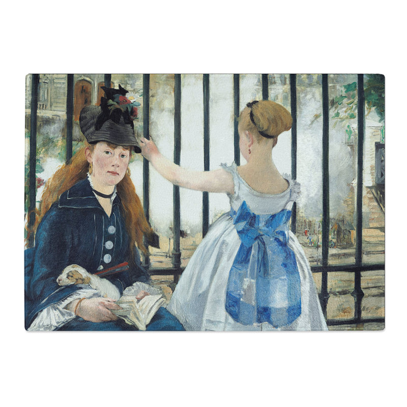 The Railway by Edouard Manet Chopping Board, 0.4cm H x 28.5cm W x 39cm L