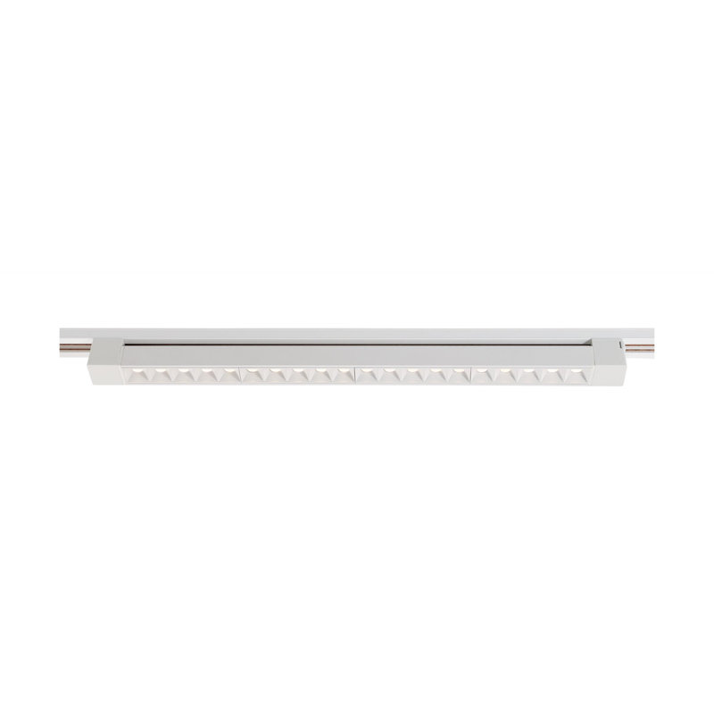 Tête de rail à angle de 270 degrés DEL, Blanc, H 1,5 po x l 1,5 po x P 24 po
