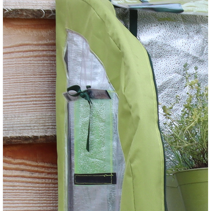 Haxnicks Double Light-Booster Mini Greenhouse 59" W x 63" H x 15.7" D