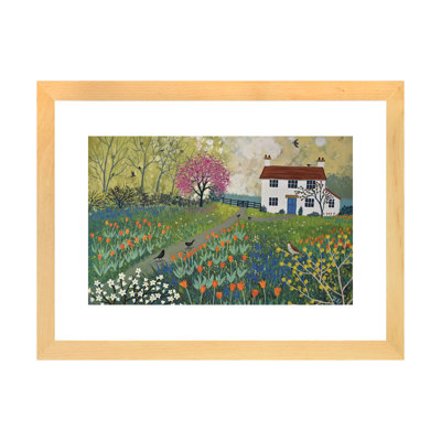 «Spring at Tulip Cottage» par Jo Grundy - reproduction d'art
