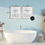 «Wash & Cleanse Me Scripture», ensemble de 2 impressions encadrées sous verre, design par lettré et doublé-366273775-366273744