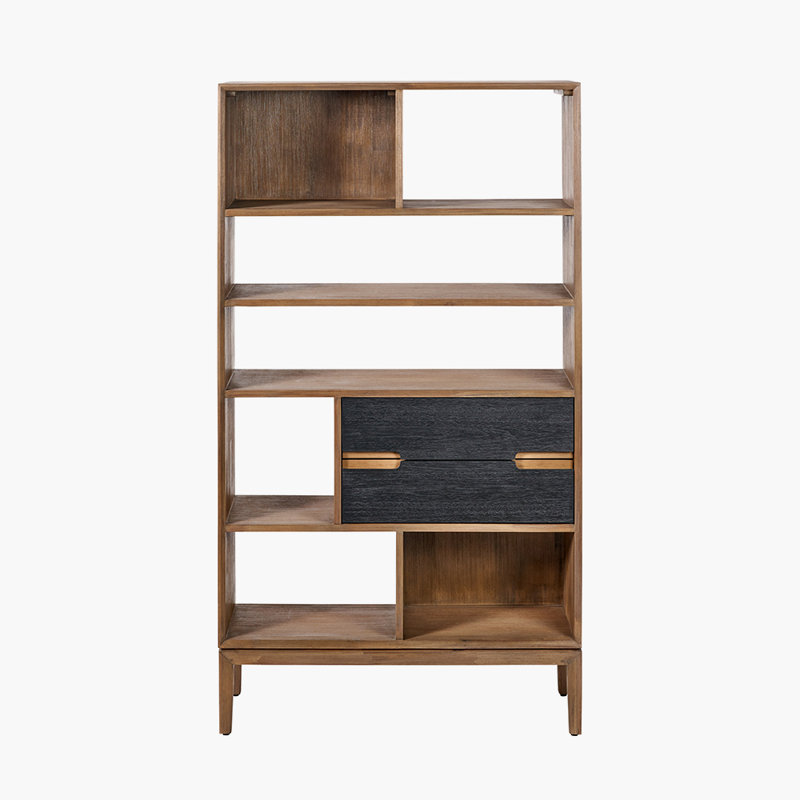 Takierra Display Cabinet, Black/Brown