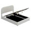 Lit plateforme tapissier avec système de rangement hydraulique-2146440117