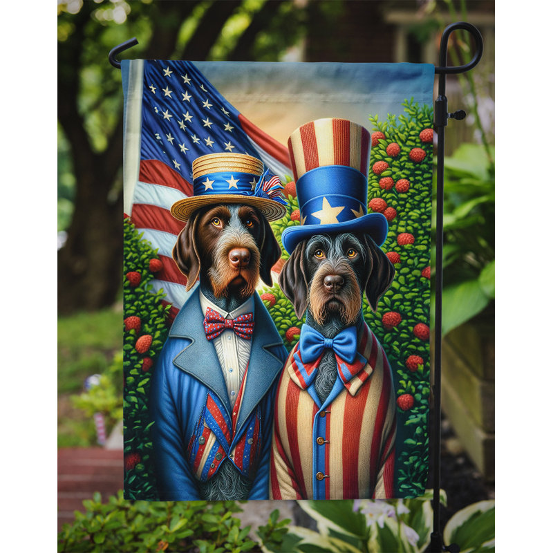 Drapeau All American Garden, Pointeur en fil de fer jaune jaune