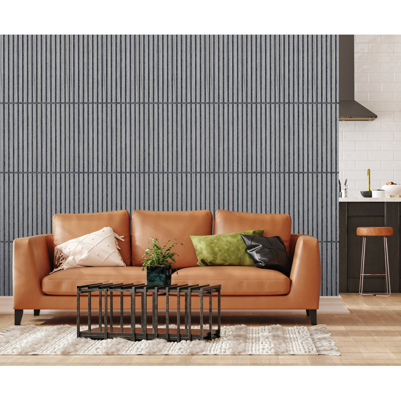 Mehreen 60 cm x 60 cm 3D Wall Panel (4-pack), Grey Ash
