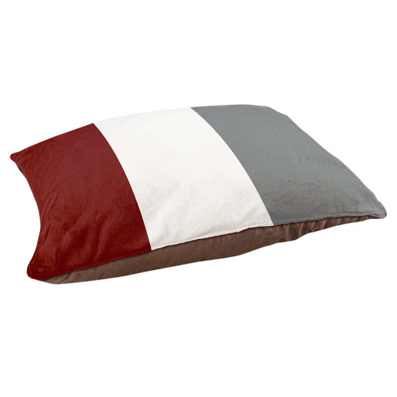 Coussin Milwaukee, Marron / gris foncé, Très grand (l 50 po x P 40 po x H 7 po)