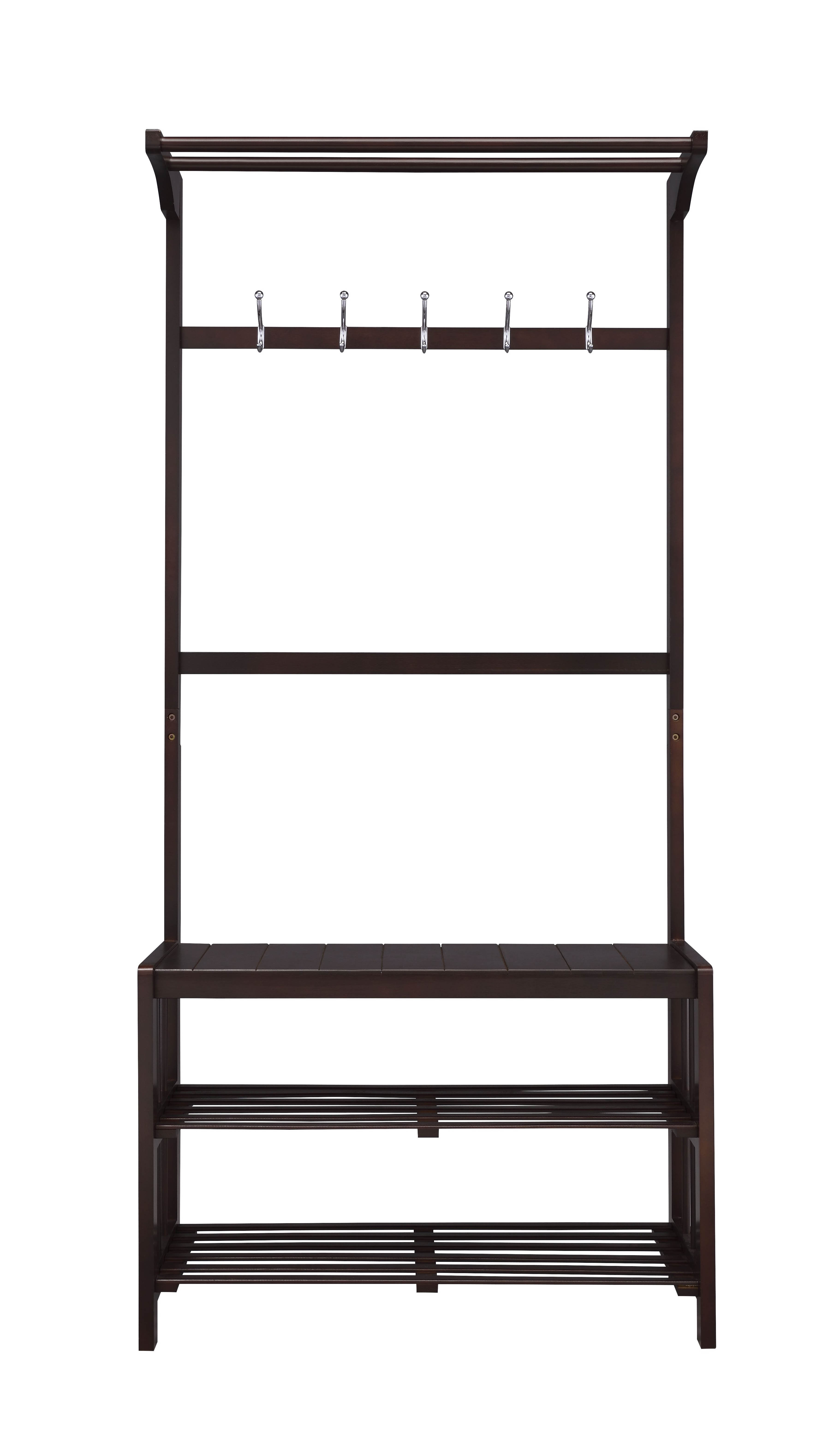 Hokku Designs Whimsical Espresso Hall Tree with Metal Hook Wayfair