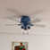 44" Hartland 5 - Blade Standard Ceiling Fan with Pull Chain and Light Kit Included