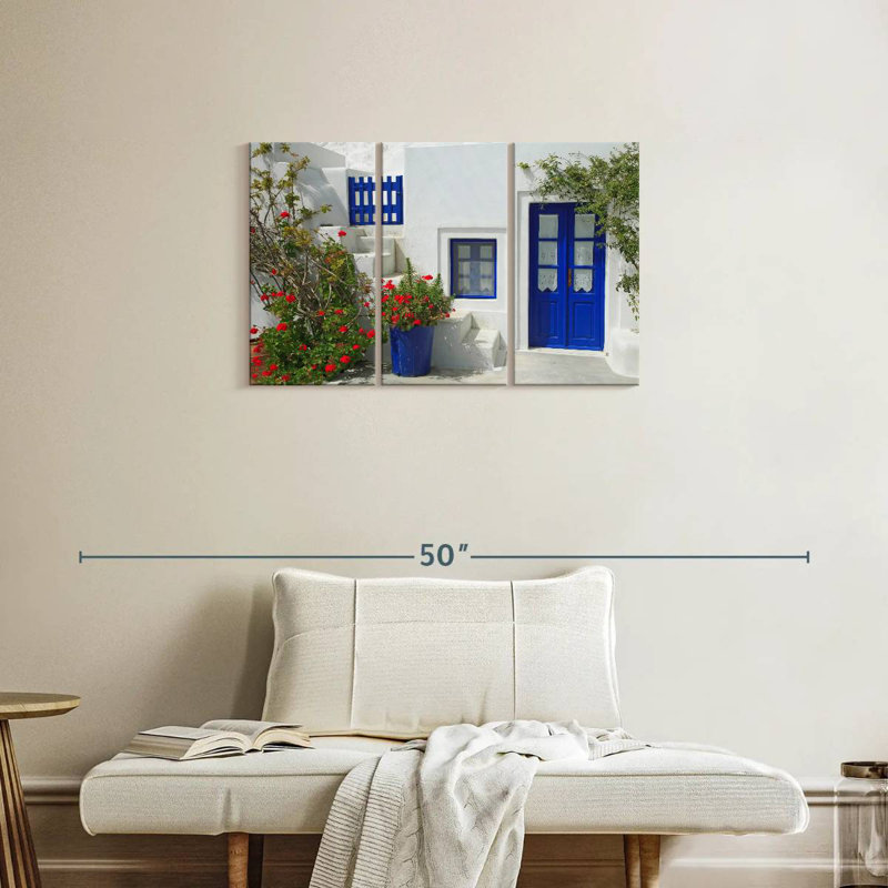 Lilie Greek Cyclades House, H 20 po x l 33 po