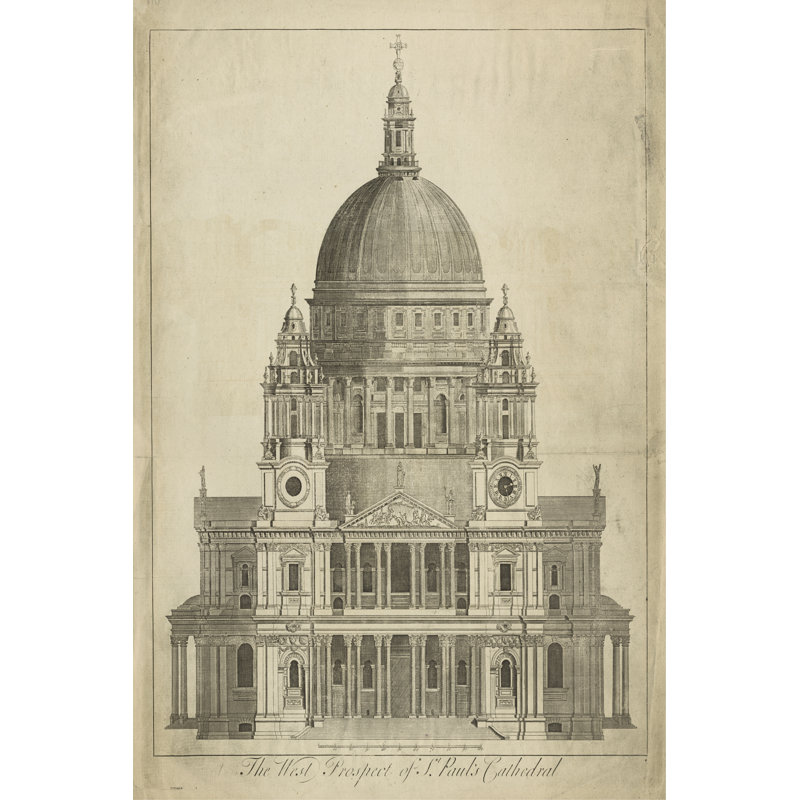 St. Pauls Cathedral - Wrapped Canvas Art Prints, 46cm H x 30cm W x 3.8cm D