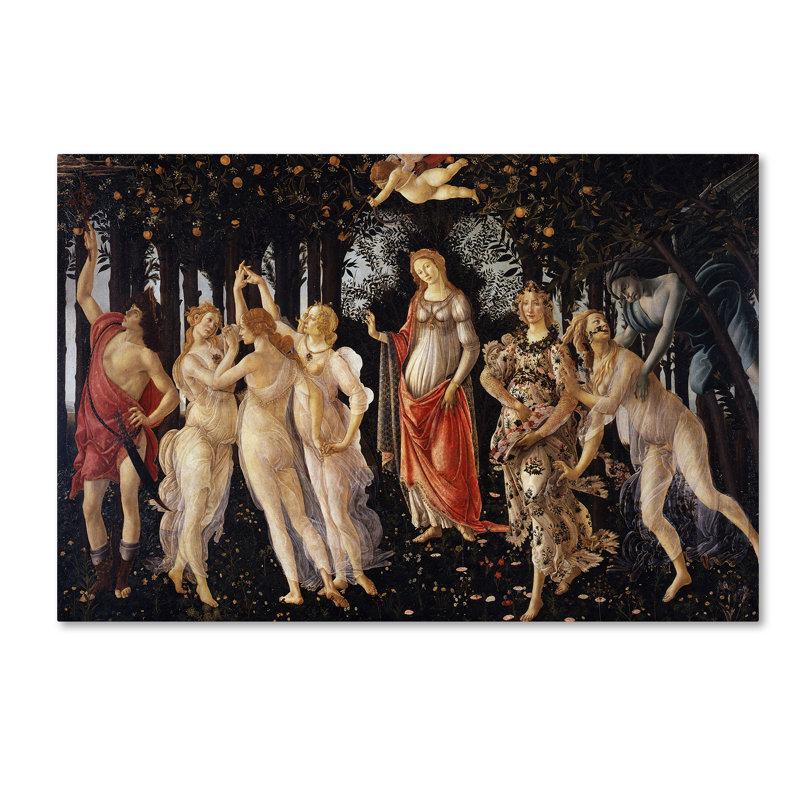 « la primavera », reproduction sur toile tendue, H 12 po x l 19 po