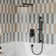 SlideLux Complete Rainfall Shower System with Rough in-Valve and Slide Bar